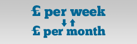 Weekly/Monthly Rental Rate Converter